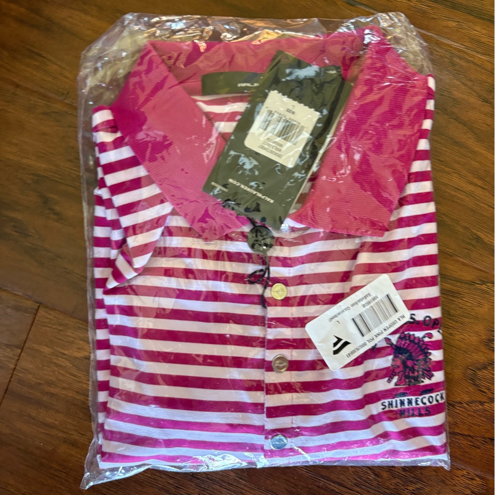 NWT RLX Ralph Lauren Golf Polo 2018 US Open Shinnecock Hills Size Large
